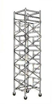 Scaffold Pipe Prefabricated Steel 8 Steps - Customized