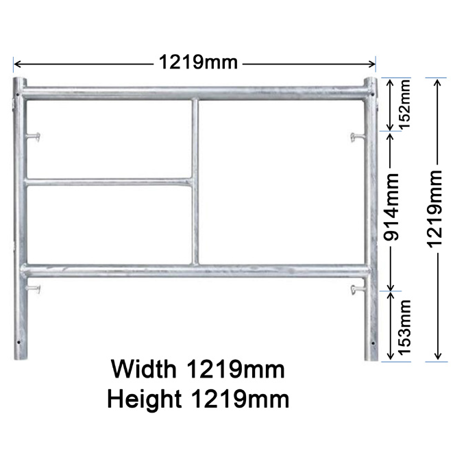 1219MM X 1219MM Ladder Frame