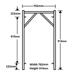 914MM X 762MM Vertical Frame