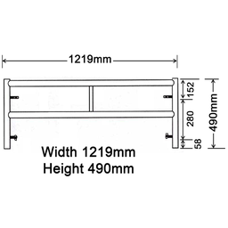 490MM X 1219MM Adjusting Frame