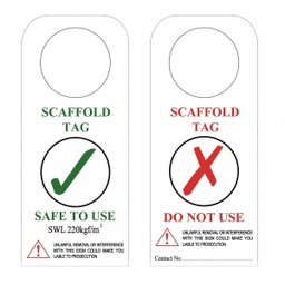 Scaffold Inspection Tag